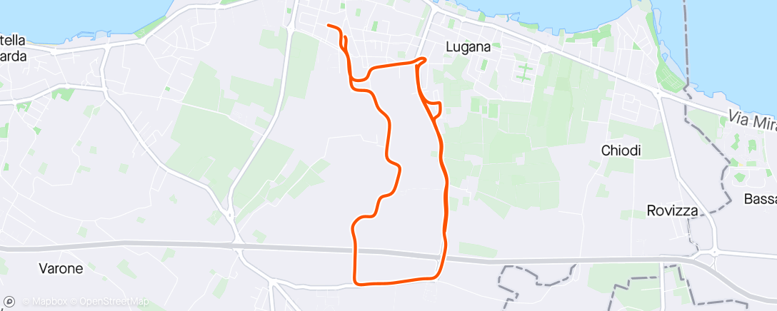 Map of the activity, 10k così