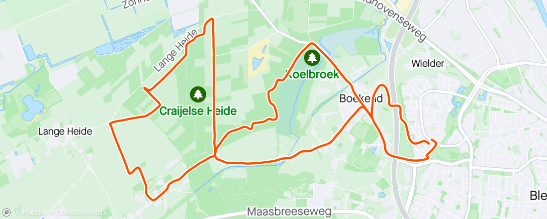 Map of the activity, LSD Trailloop met Orion