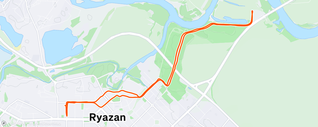 Map of the activity, Morning Run