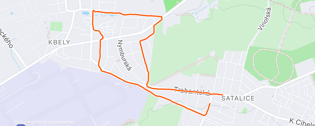 Карта физической активности (Běh)