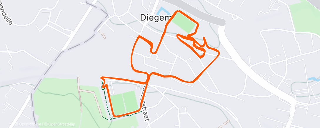 Map of the activity, Diegem