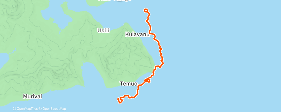 Map of the activity, Zwift - Neuromuscular + AC #1 on Southern Coast Cruise in Watopia
