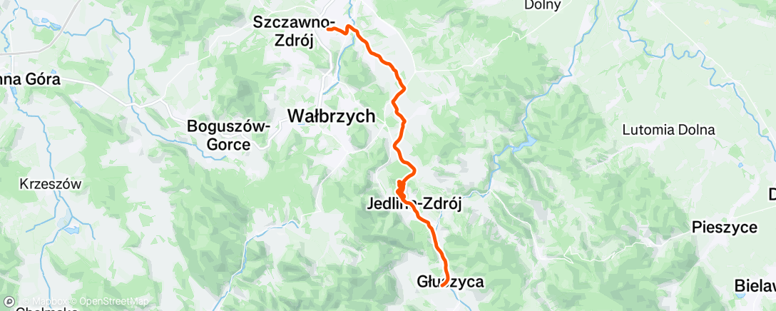 Map of the activity, Afternoon Ride
