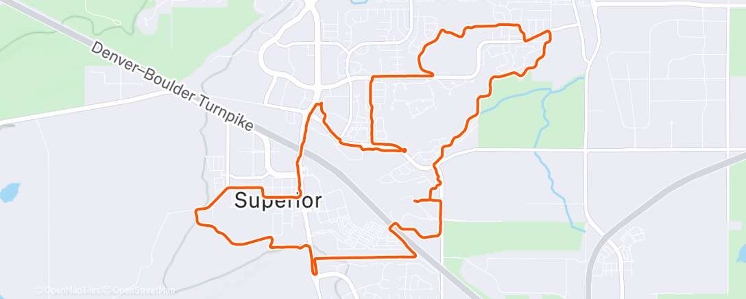 Peta aktivitas, Afternoon Run