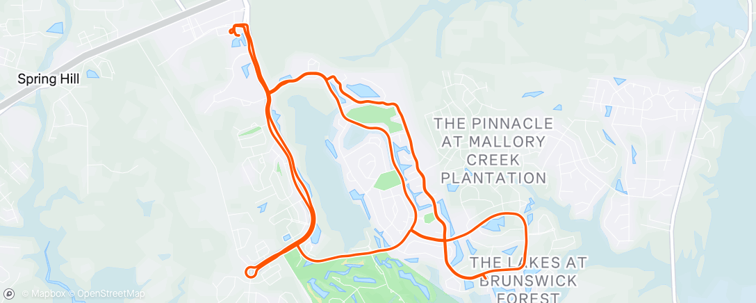 Map of the activity, Afternoon Ride