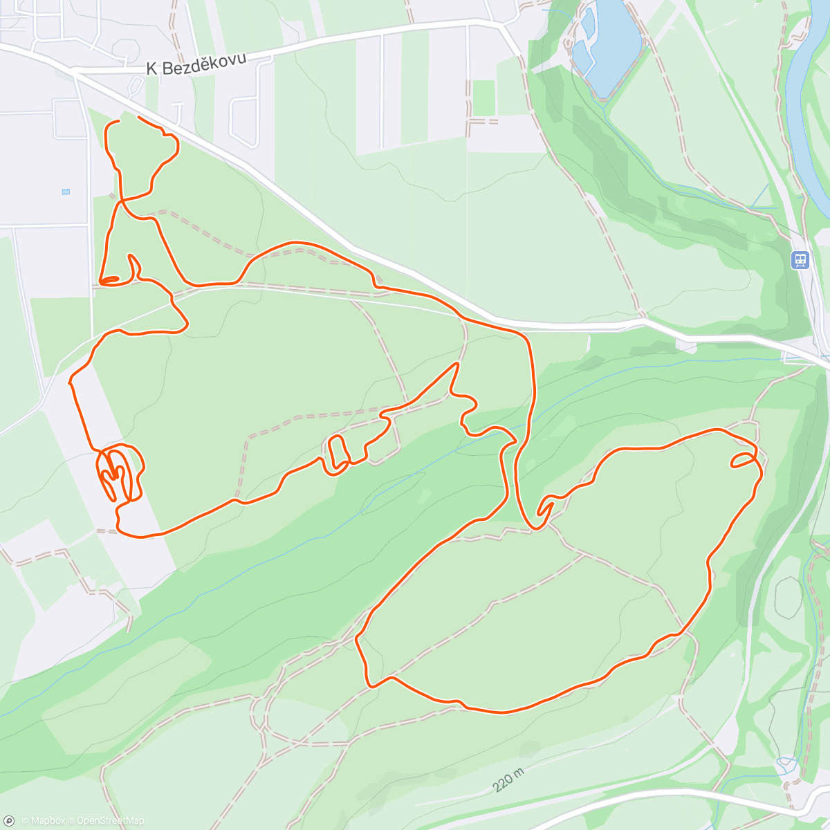 Map of the activity, Spartan Race Zatec - Super