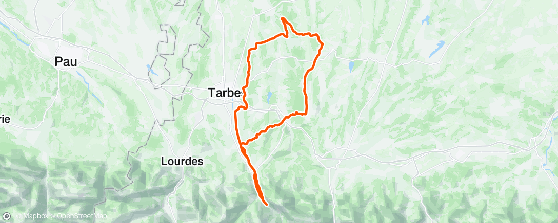 Map of the activity, Sortie vélo le matin