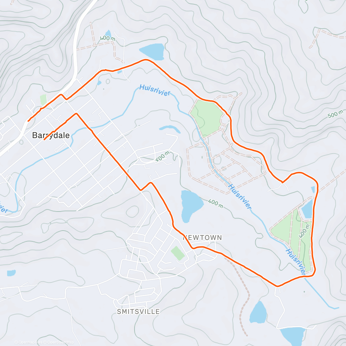 Map of the activity, #WLT 🇿🇦 🏃🏼‍♀️🏃🏻‍♂️