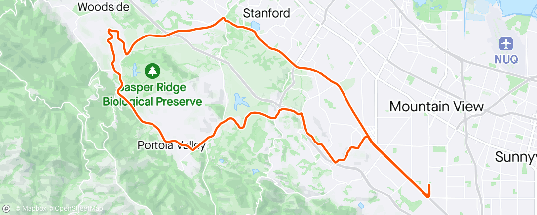 Map of the activity, Windy Loop.