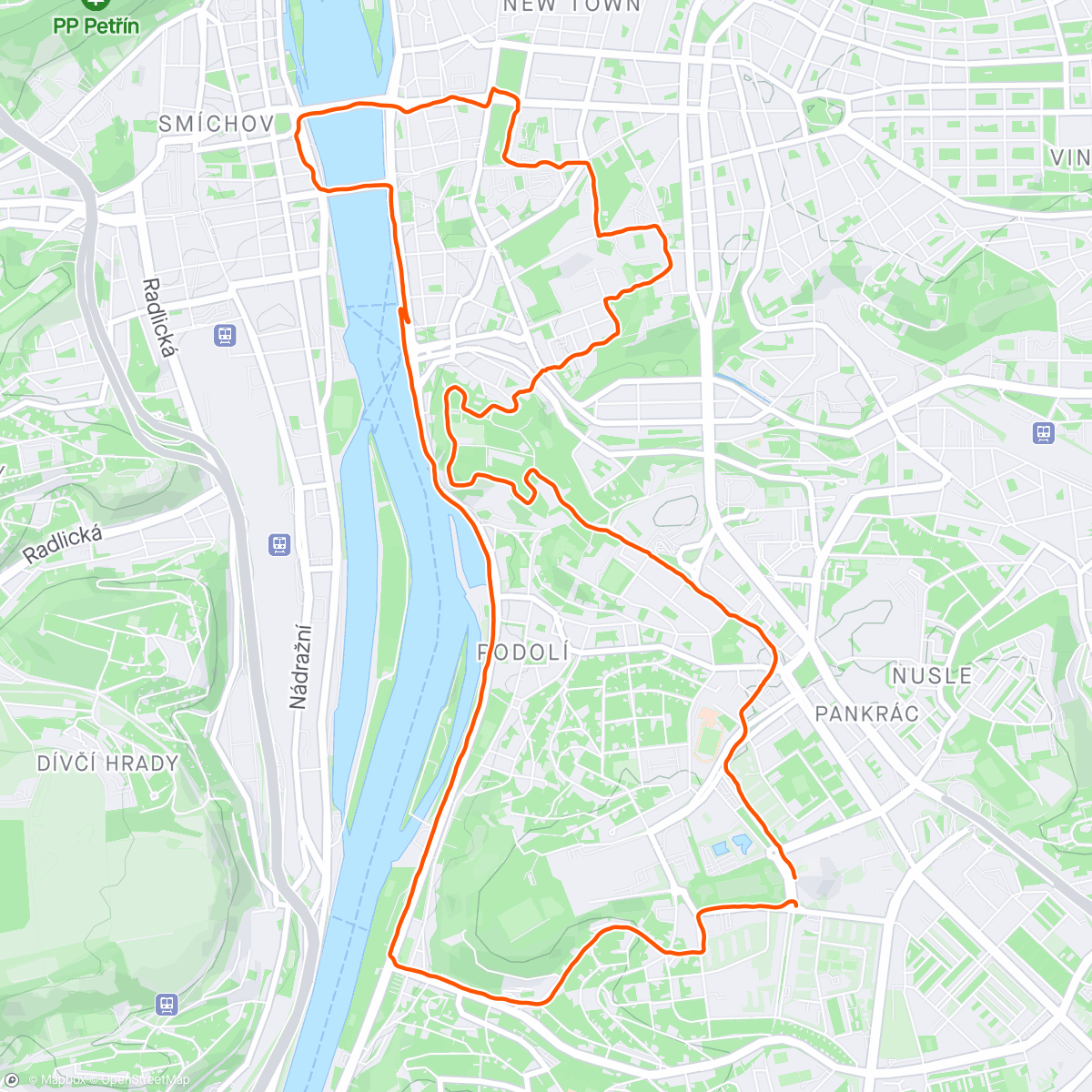 Mapa da atividade, easy urban run
