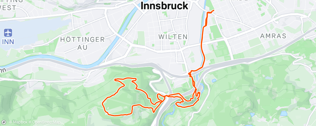 Map of the activity, Community Trail Run