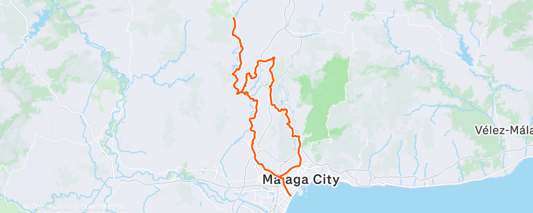 Карта физической активности (Afternoon Ride)