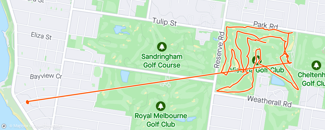 Mapa da atividade, Lunch Golf