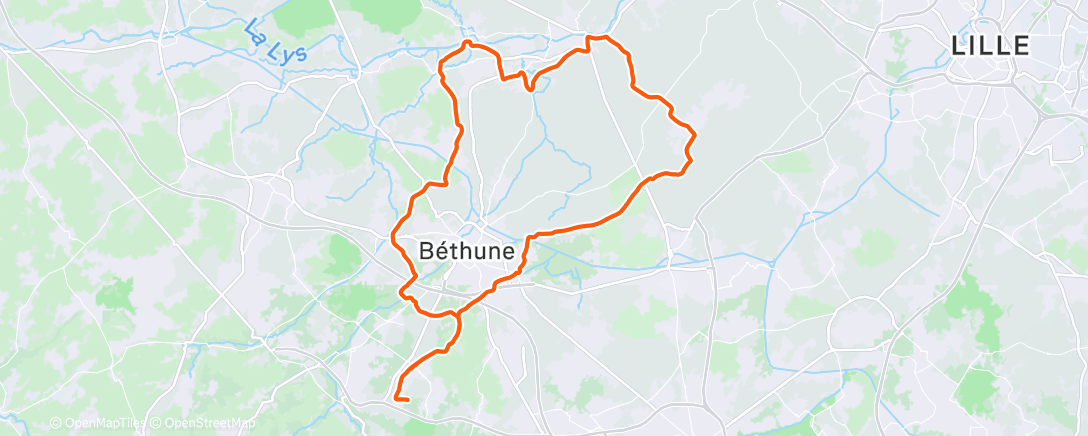 Map of the activity, Sortie club .. tranquille...