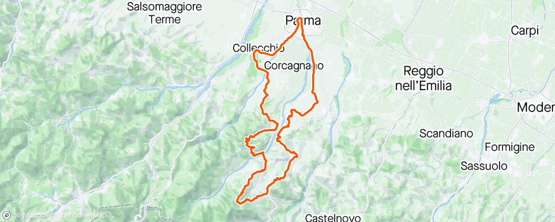 Mapa da atividade, L'Etape Italy