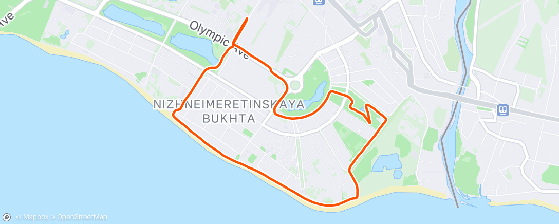 Map of the activity, Morning Run