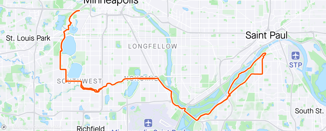 Map of the activity, St Paul Loop