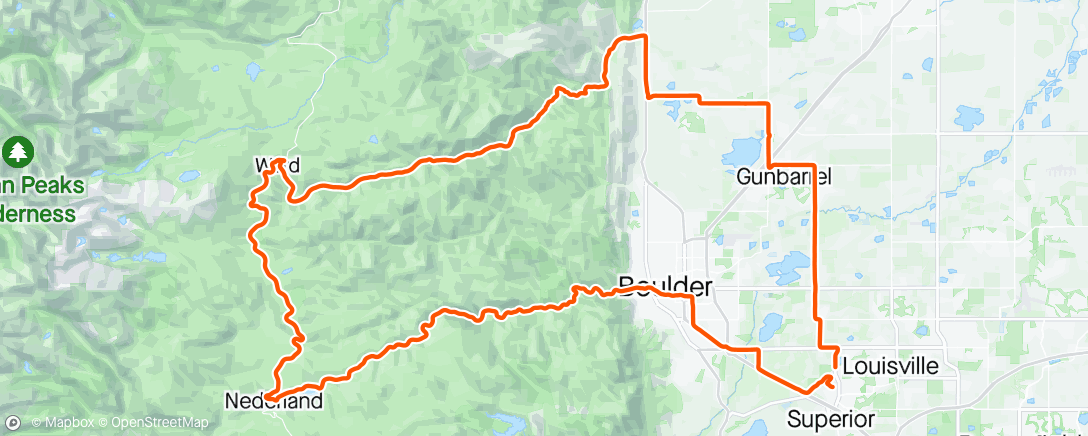 Map of the activity, Big loop with Gwen