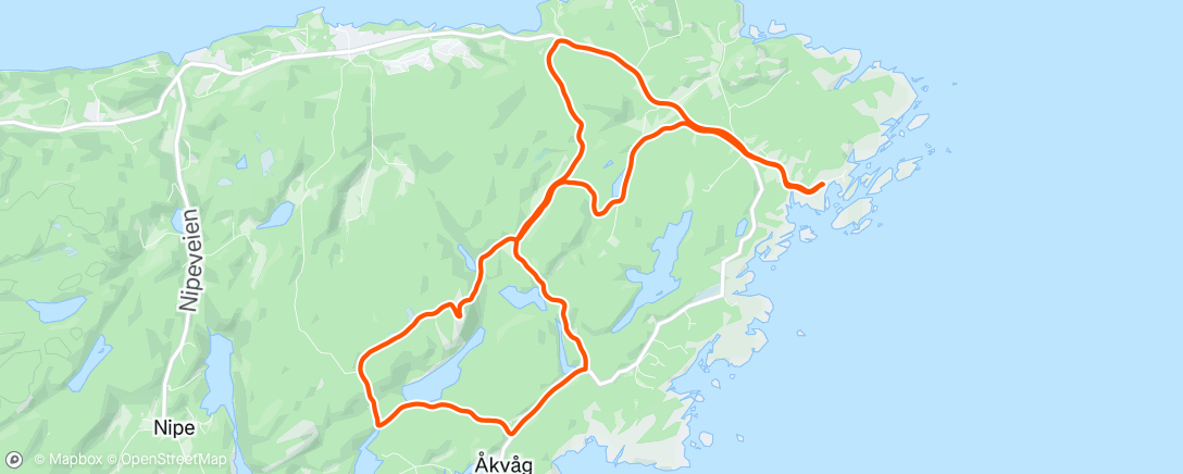 Map of the activity, Tre generasjoner på tur til Hisåsen 🙌