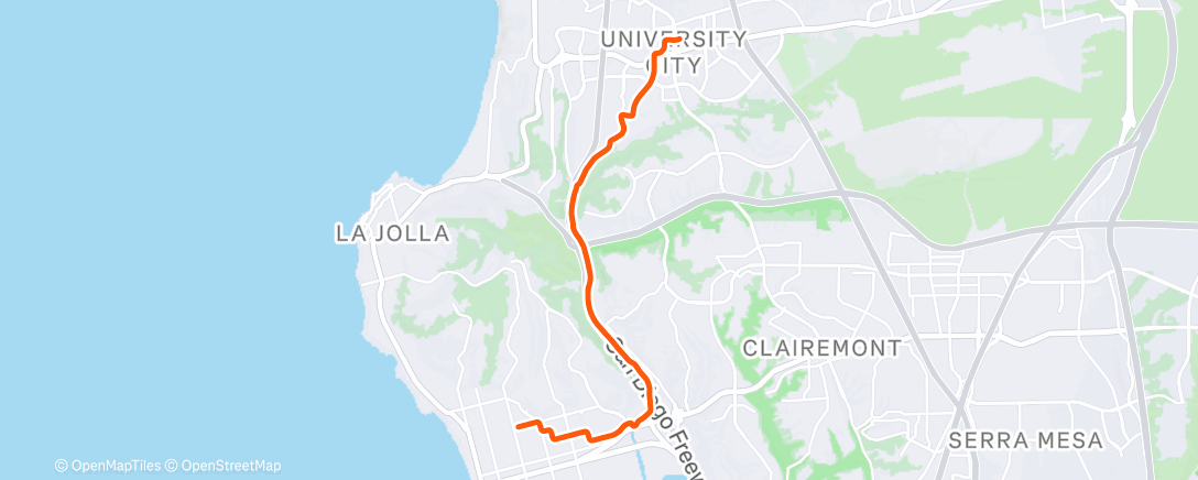 Карта физической активности (Morning Ride)