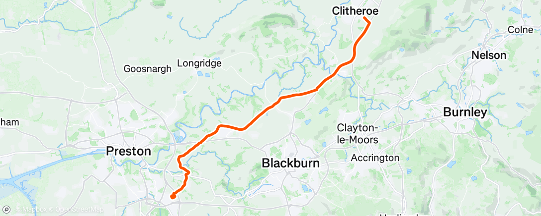 Map of the activity, Morning Ride