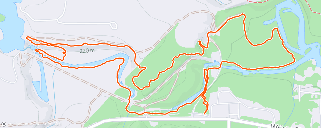 Map of the activity, Kipper time after work :)