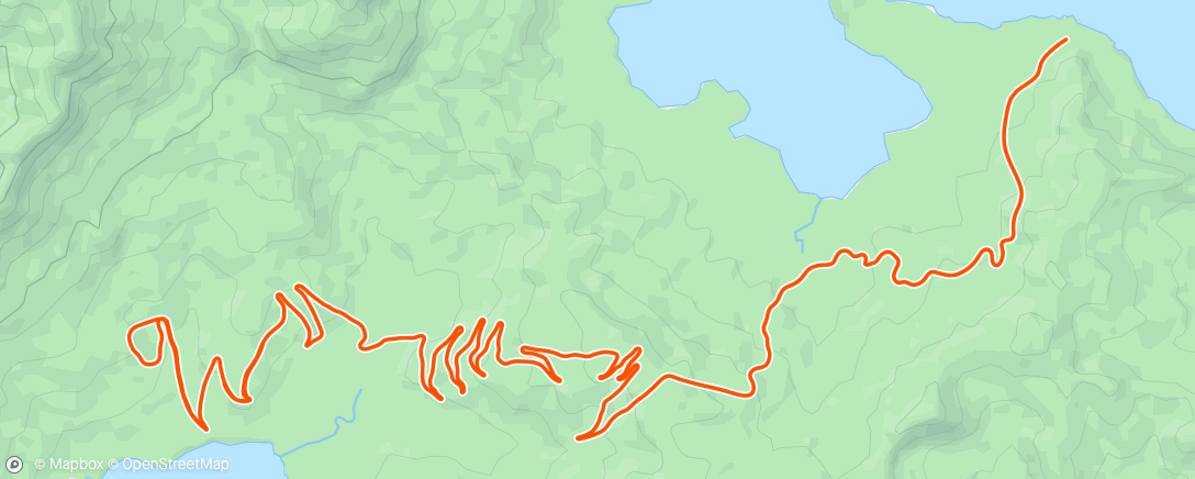 Map of the activity, Zwift - 55 min Over/Under in Watopia