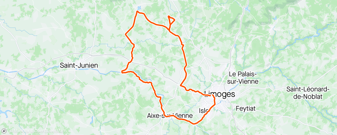 Map of the activity, Limousin #2 trop de vent😠😠😠