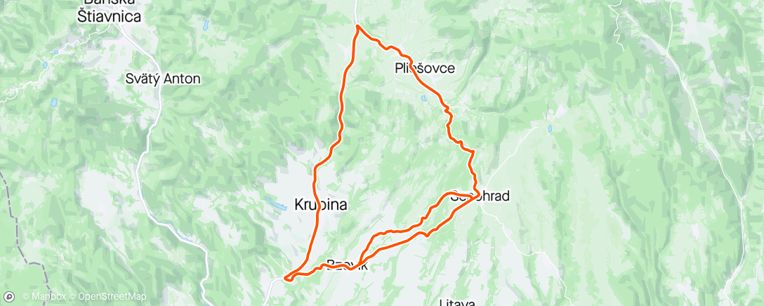 Map of the activity, Sp Krupina