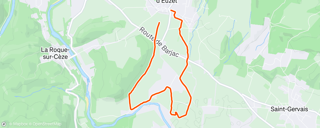 Map of the activity, Marche le matin