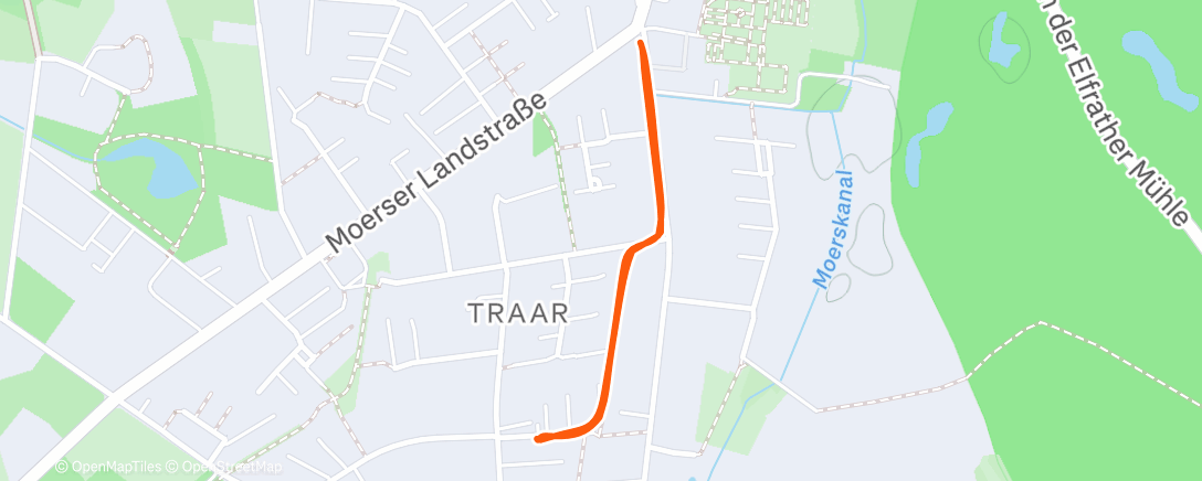 Map of the activity, Morning Walk