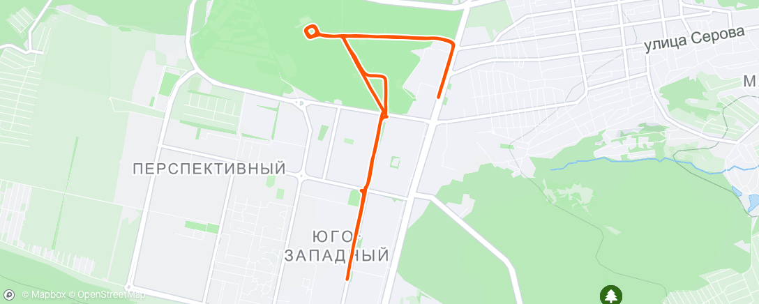 Map of the activity, Вечерняя, завышеннопульсовая
