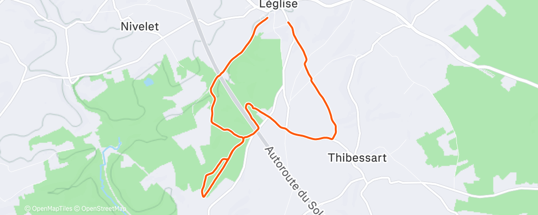 Map of the activity, Footing 🌨🌨