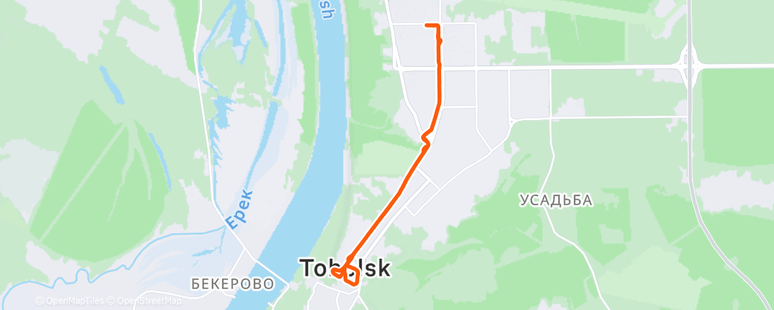 Карта физической активности (Привет, Тобольск!)