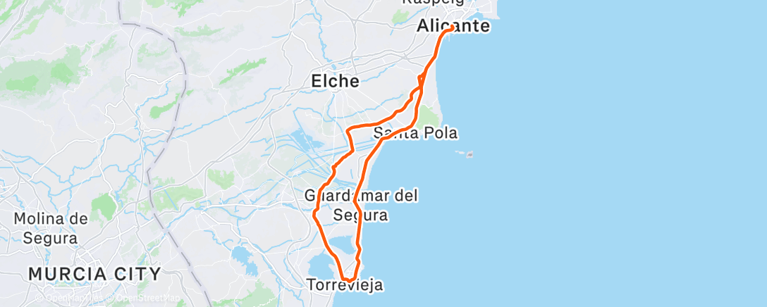 Map of the activity, Alacant