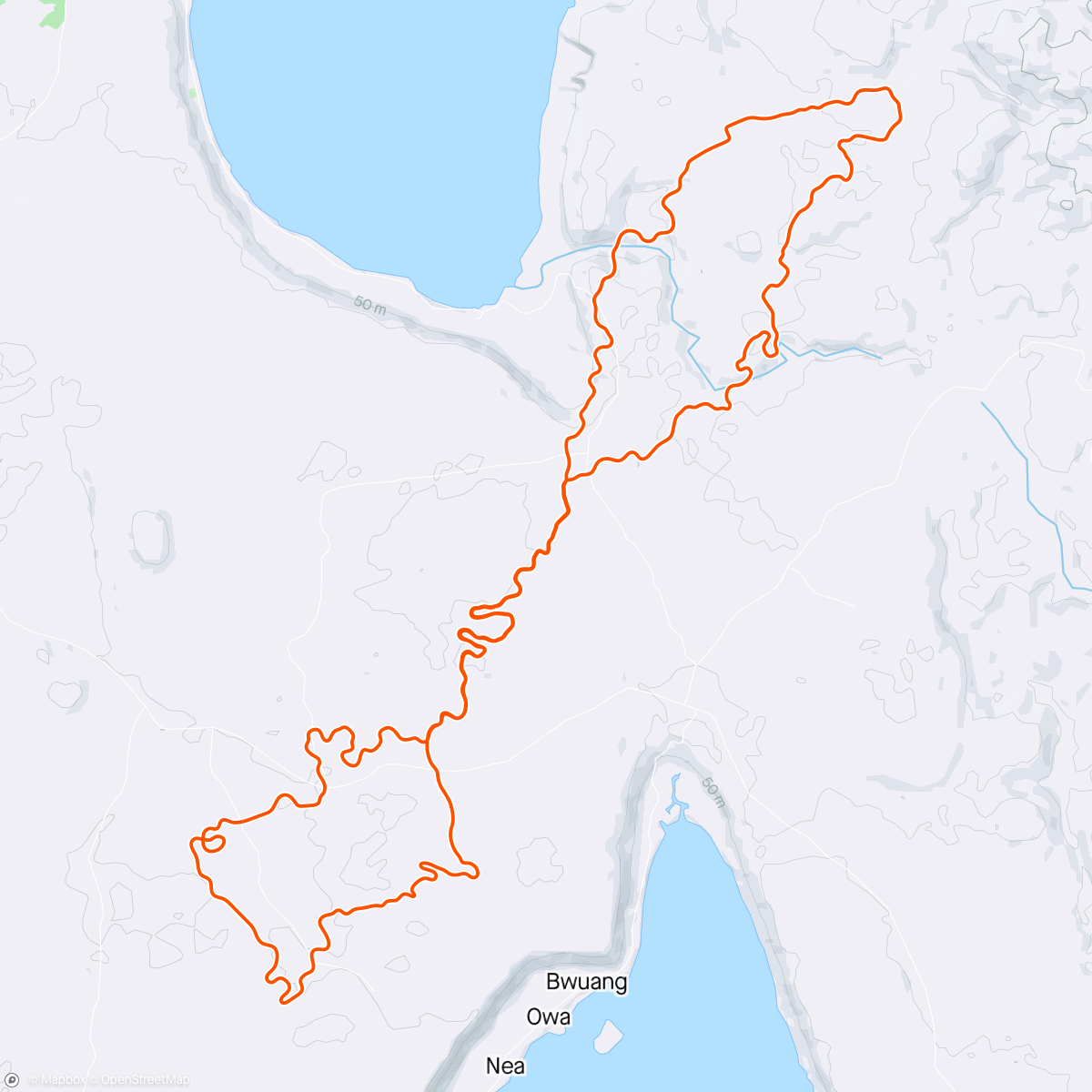 Map of the activity, Zwift - Pacer Group Ride: Country to Coastal in Makuri Islands with Bernie
