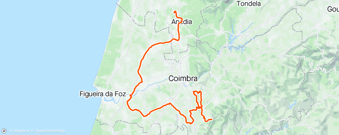 Map of the activity, Volta a Portugal stage 1