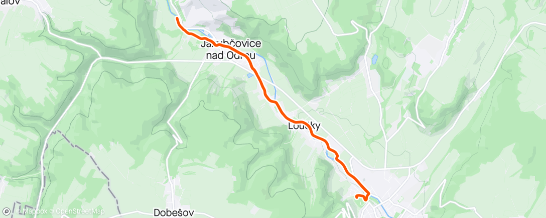 Map of the activity, Long Slow Distance