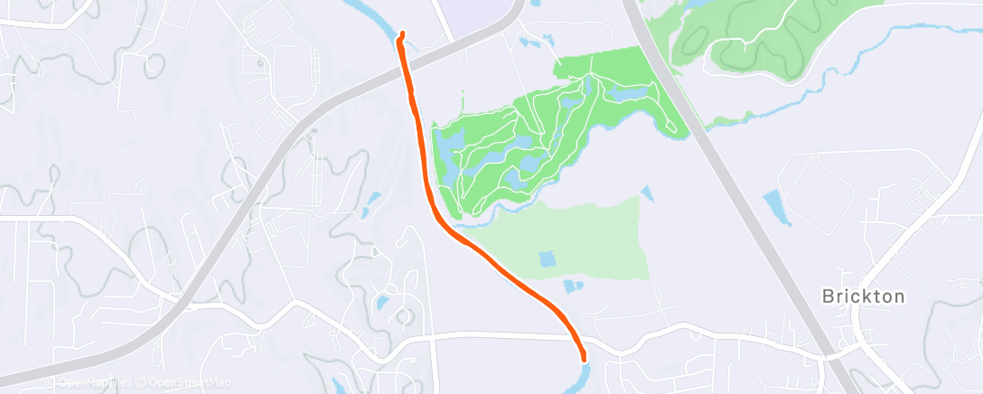 Map of the activity, Afternoon Kayaking
