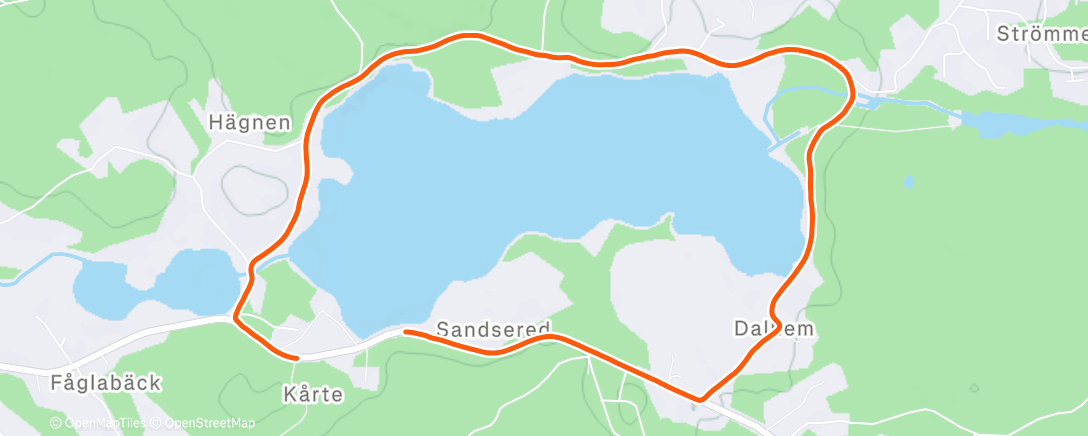 Map of the activity, Afternoon Hike