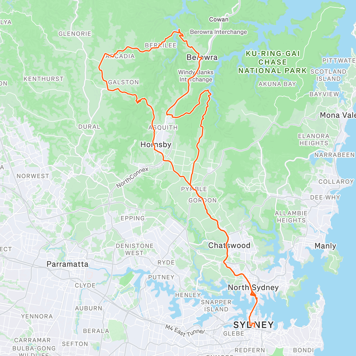 Map of the activity, three gorges + barge ride 🚣‍♀️
