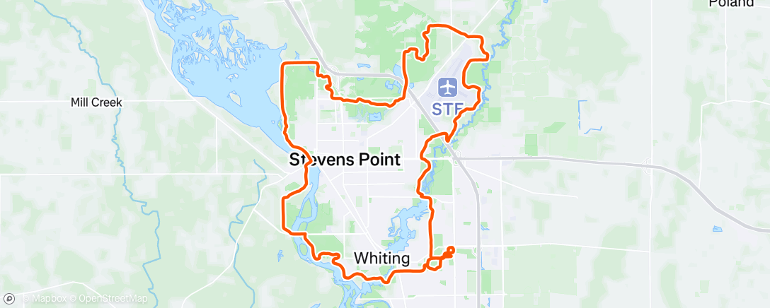 Map of the activity, Afternoon Ride