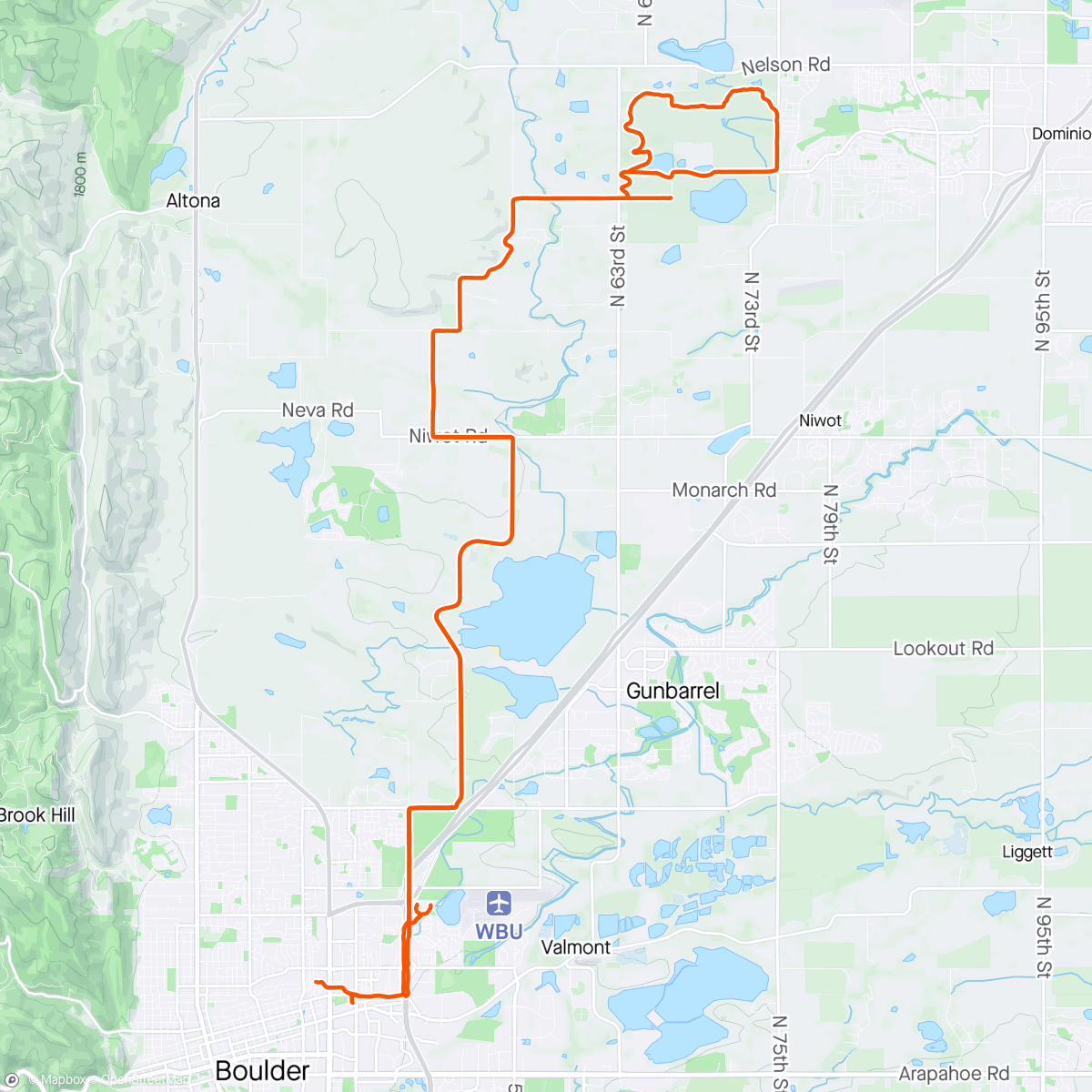 Map of the activity, FasCat Full Cycle Tuesday Ride