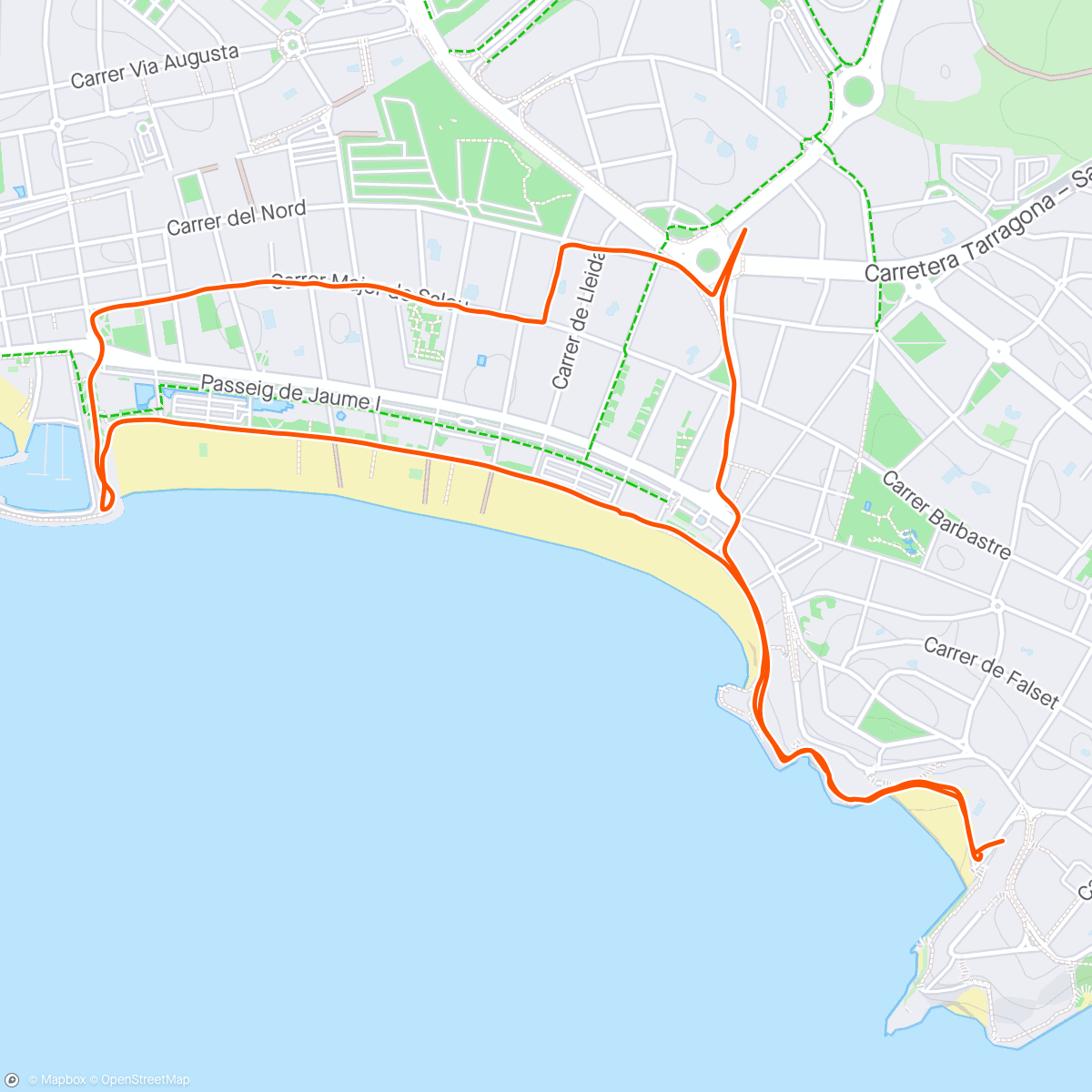 Map of the activity, Early 🐶 walk