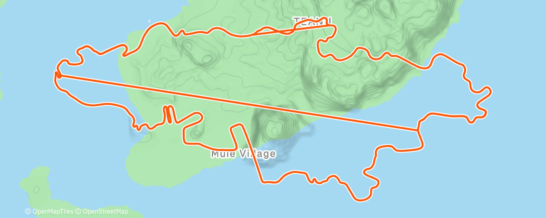 Map of the activity, Zwift - Triple Flat Loops in Watopia