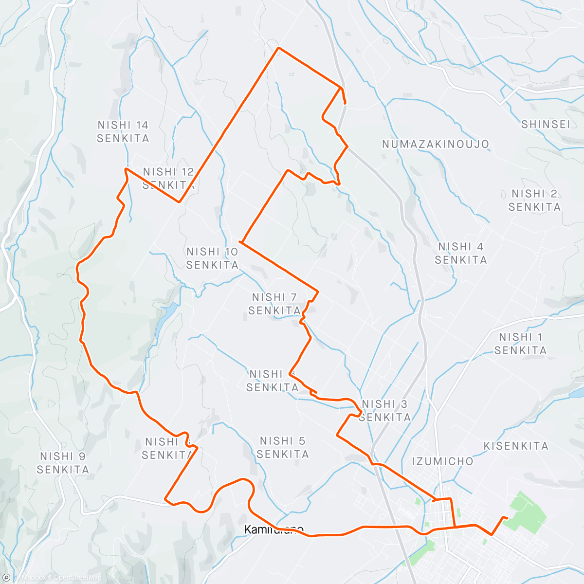 Mapa da atividade, ニセコ予行練習ライド