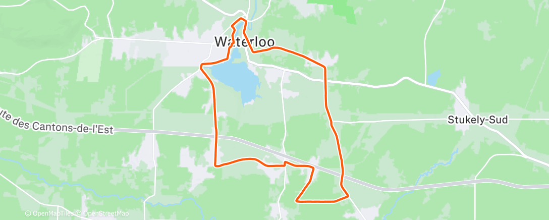 「Une des meilleures waterloops」活動的地圖