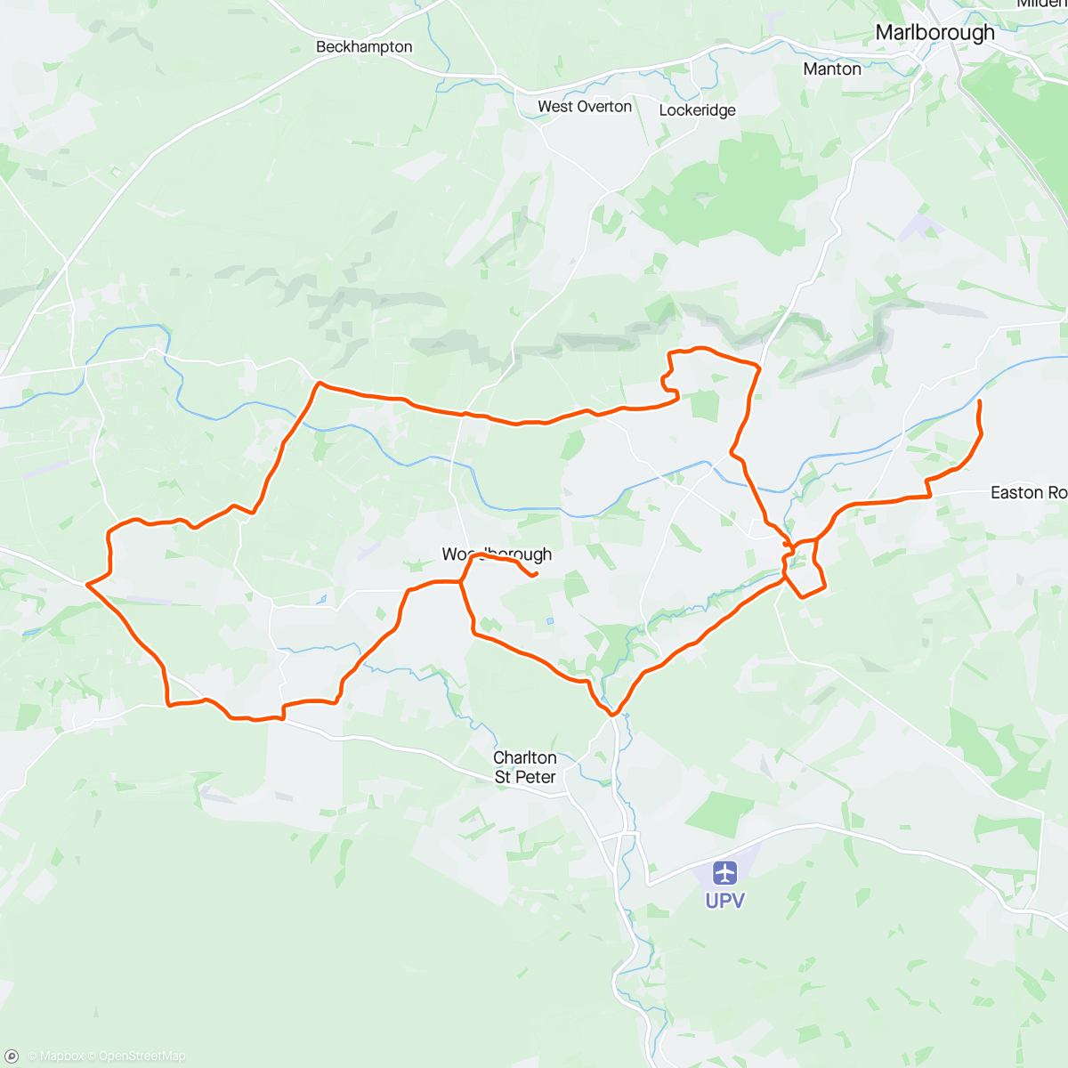 Map of the activity, Lunch Ride, Charlie punctured on a big rock...