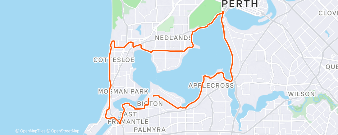 Map of the activity, Morning Ride