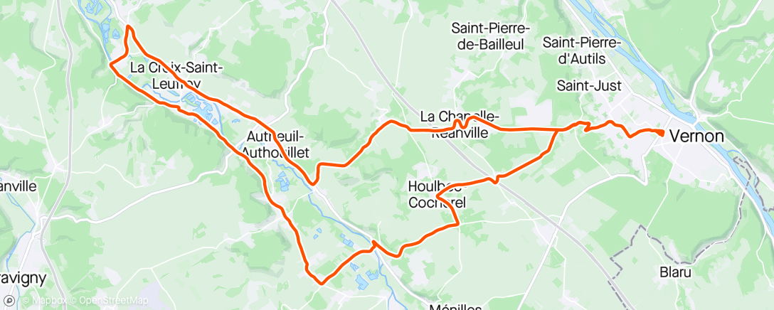 「Sortie vallée de l’Eure 💨」活動的地圖